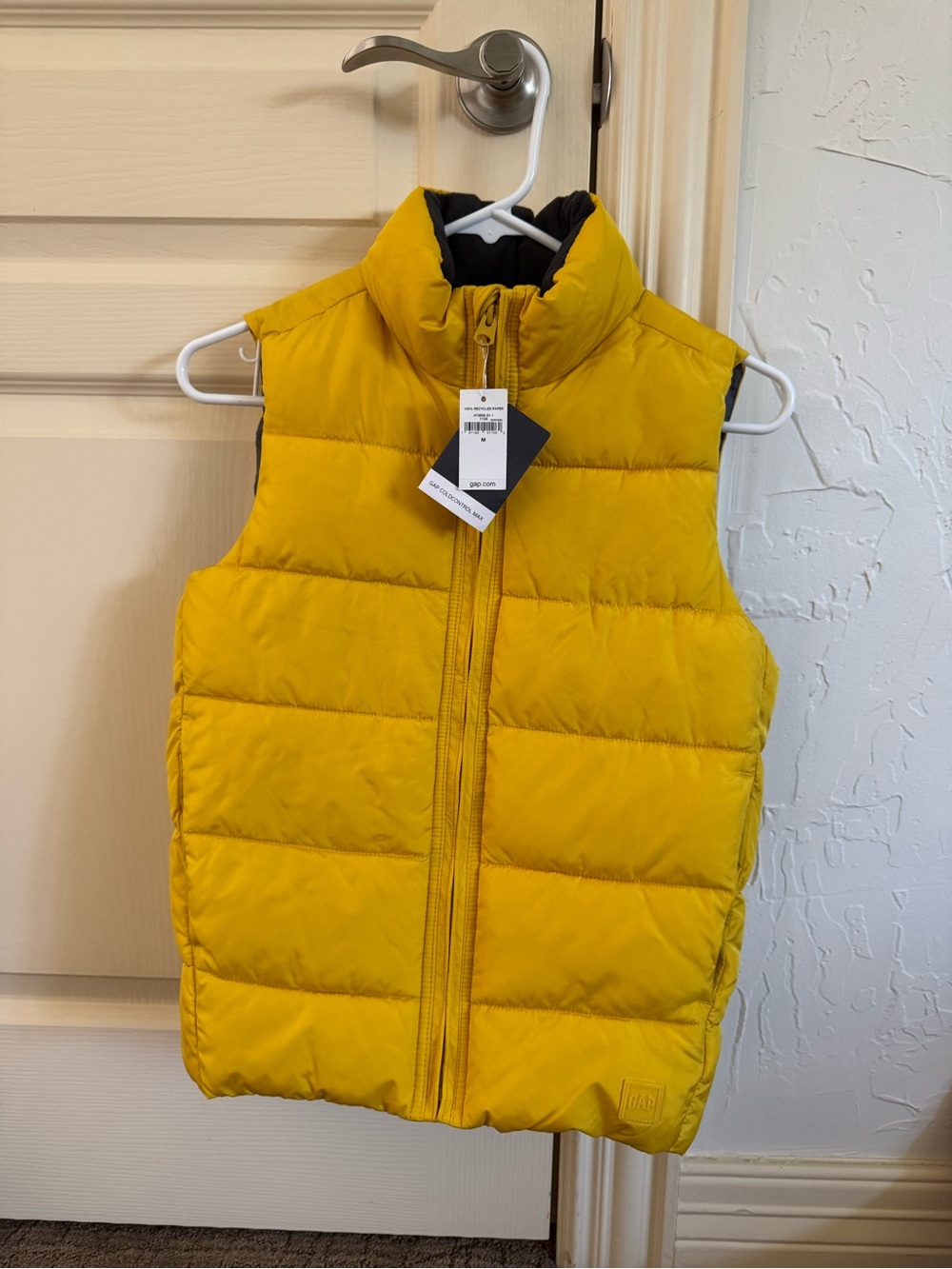 GAP Kids Mustard Yellow Quilted Puffer Vest